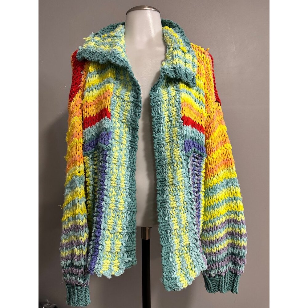 Free People Rainbow Beach Market Cardi NWT Small - Picture 3 of 10